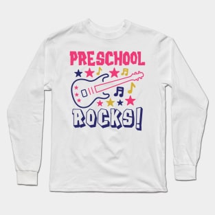 Preschool Rocks Back to School Kids Long Sleeve T-Shirt